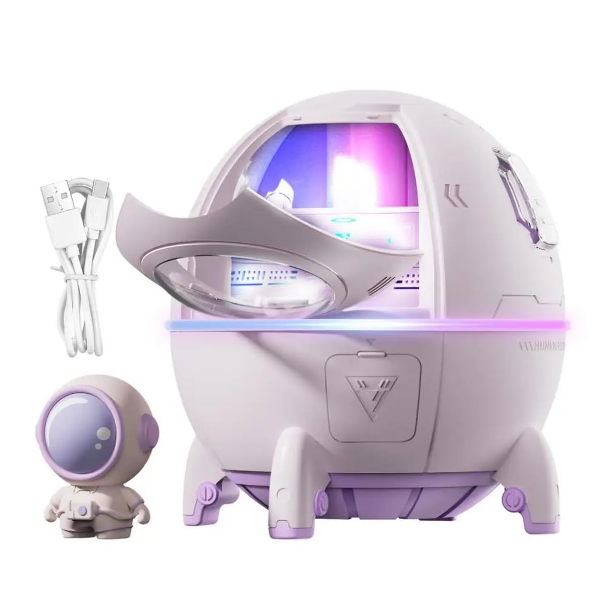 Space Capsule Astronaut Humidifier Night Light LED Lamp