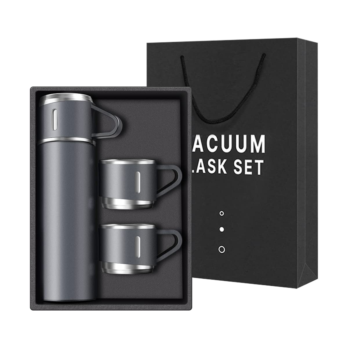 Stainless Steel Vacuum-Insulated Thermos Flask set