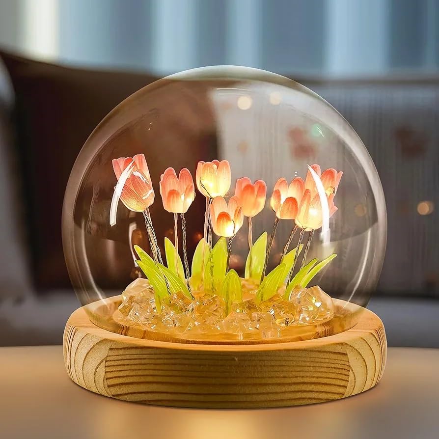 Tulip Decor LED Night Lamp, a beautiful home decor or exquisite gift for your loved ones