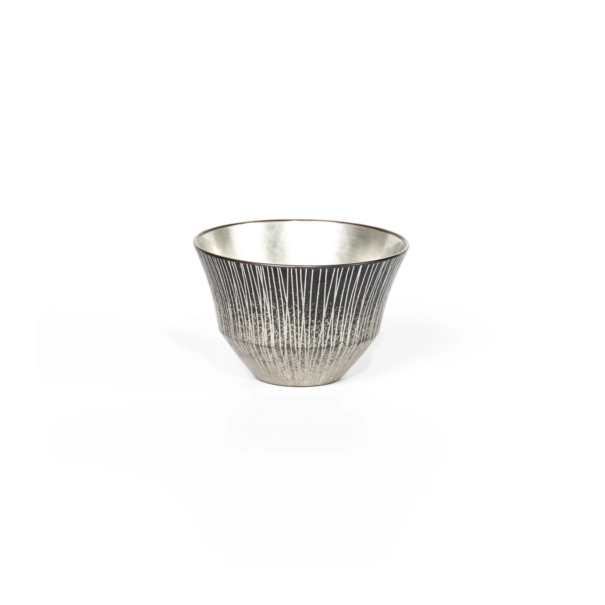 Tin-colored Sake Cup