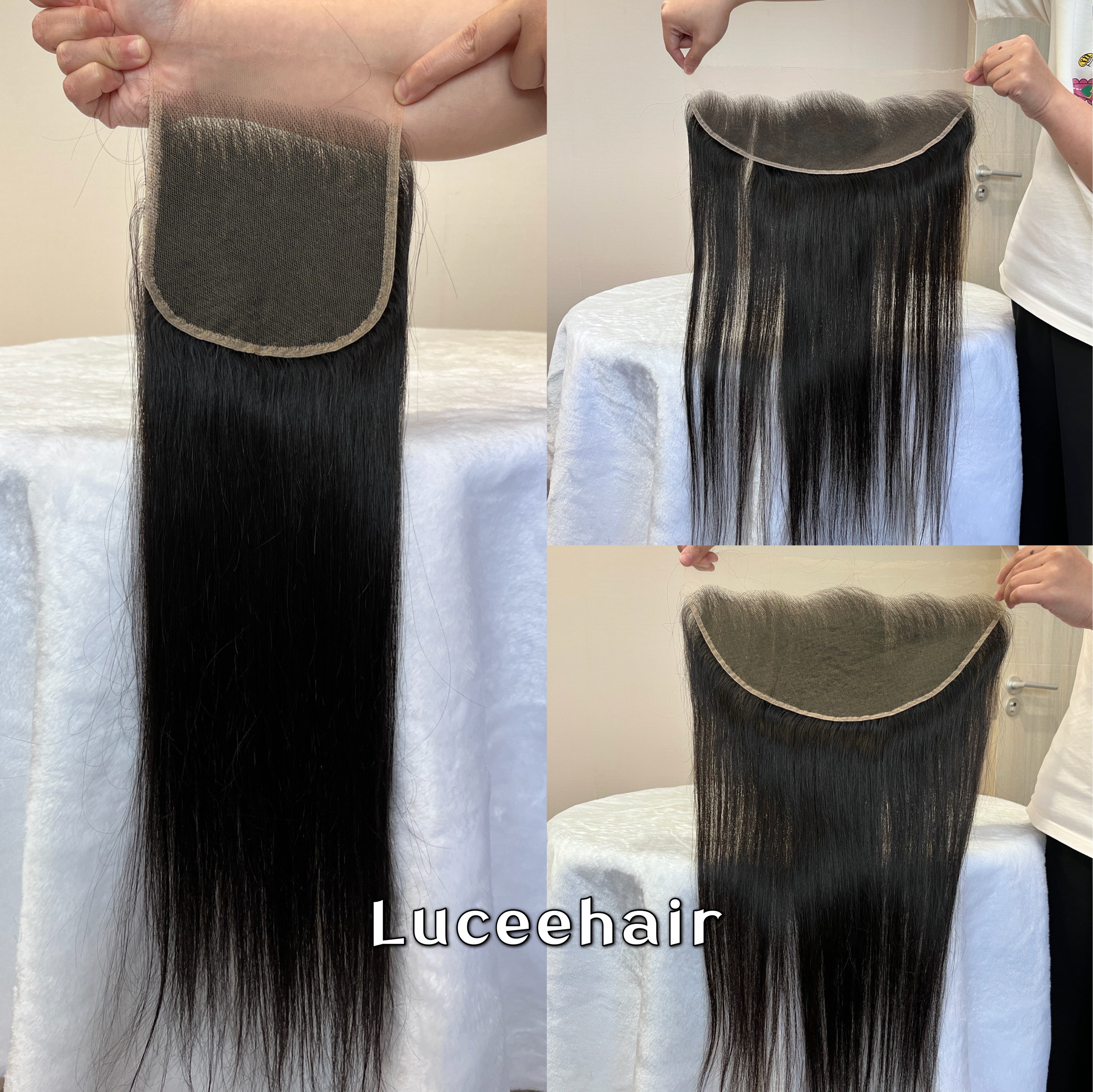Lucee Straight 12A 4X4/5X5/13X4/13X6 HD Lace Frontal/Closure