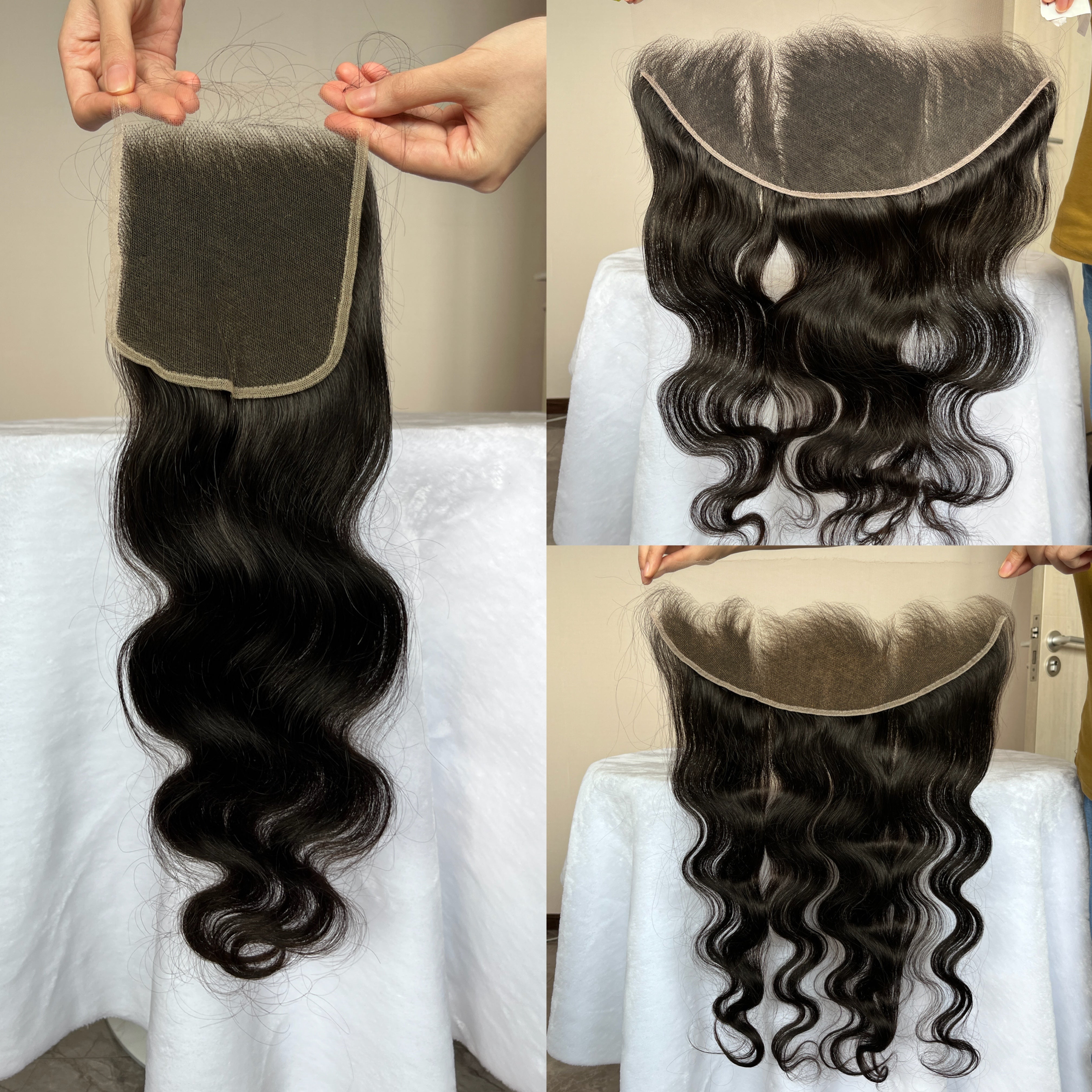 Lucee Body Wave 12A 4X4/5X5/13X4/13X6 HD Lace Frontal/Closure