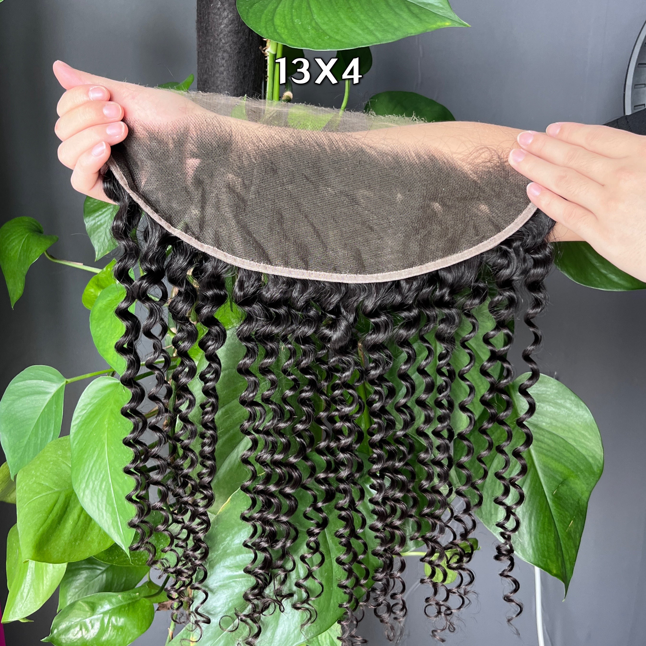 Top Raw Hair Deep Wave 5X5 13X4 13X6 HD Lace Closure