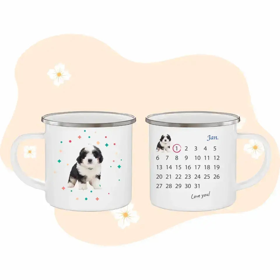 Custom 12oz Enamel Camping Mug
