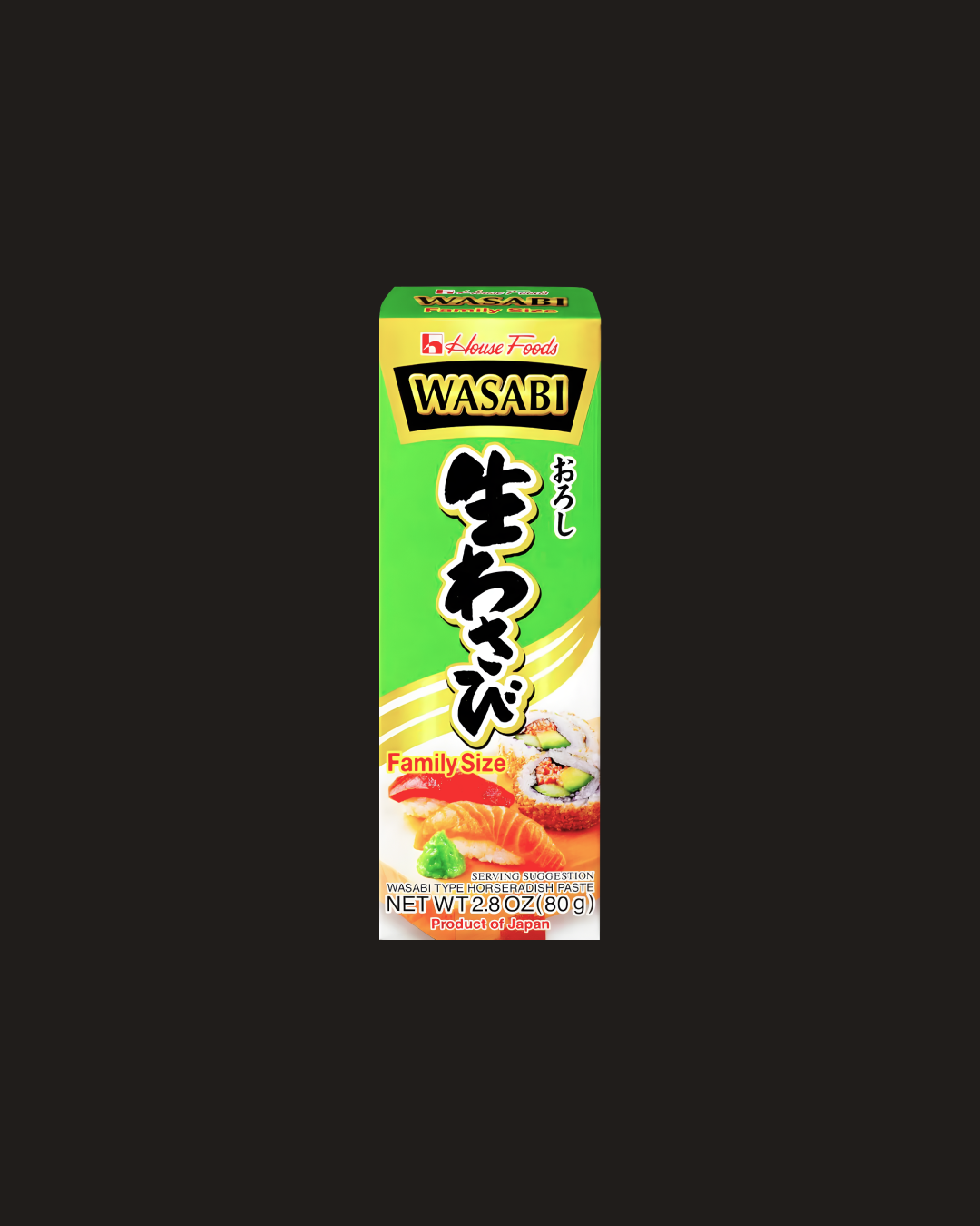 House Wasabi Horseradish Paste (Family Size) (80g)