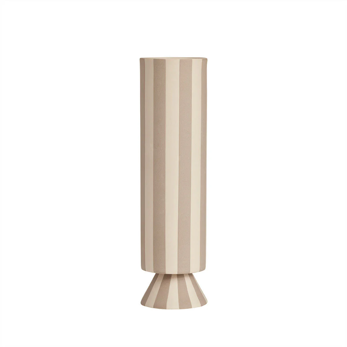 Vase "Toppu" Creme Hoch