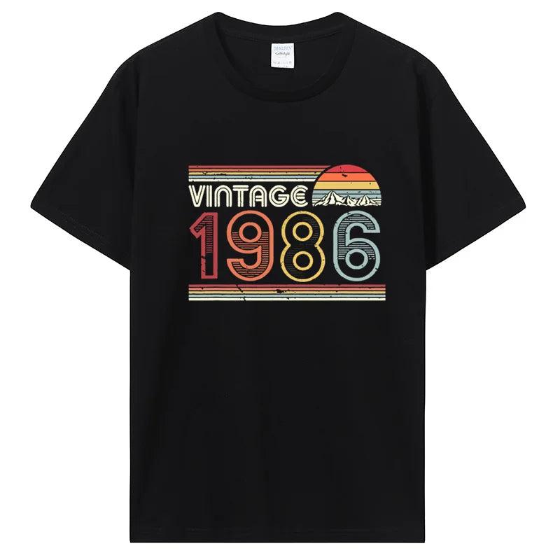 Funny 1986 Vintage Birthday Gift Retro Style T Shirt