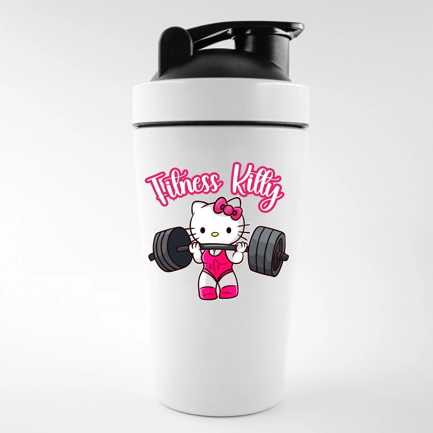 FITNESS KITTY - EDELSTAHL SHAKER