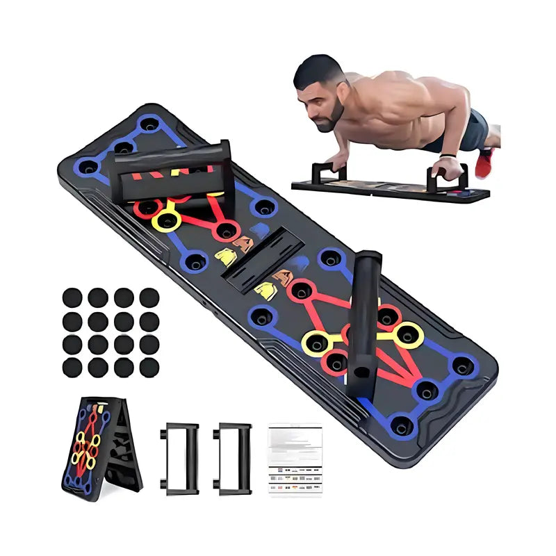 Foldable 25-In-1 Push up Board: Ultimate Upper Body Strength Training Equipment