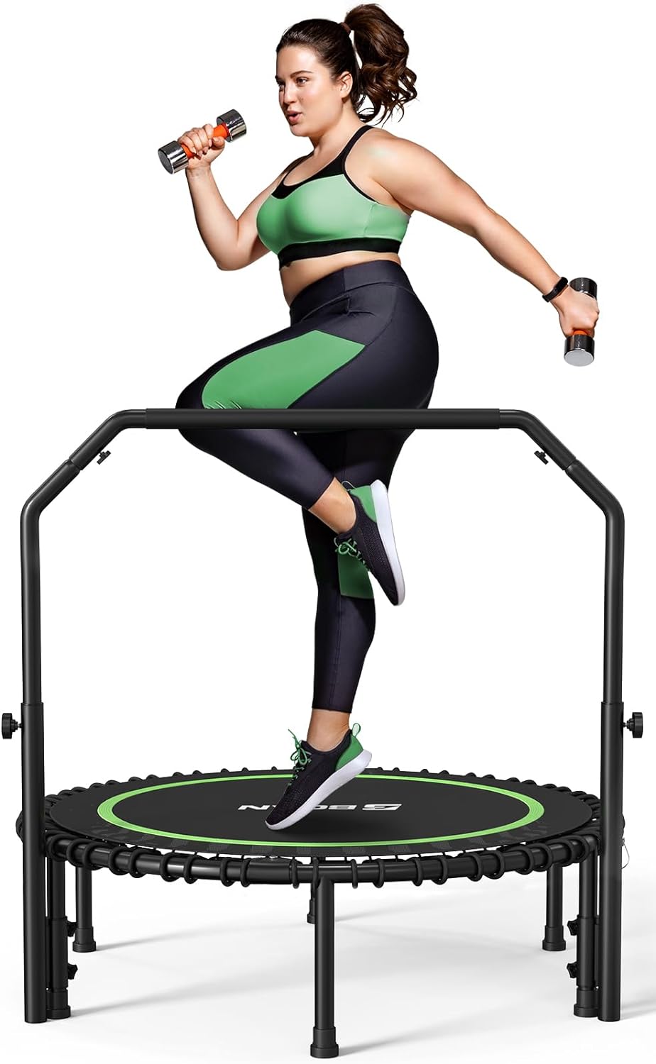 40"/48"/50" Foldable Fitness Trampoline with Bungees