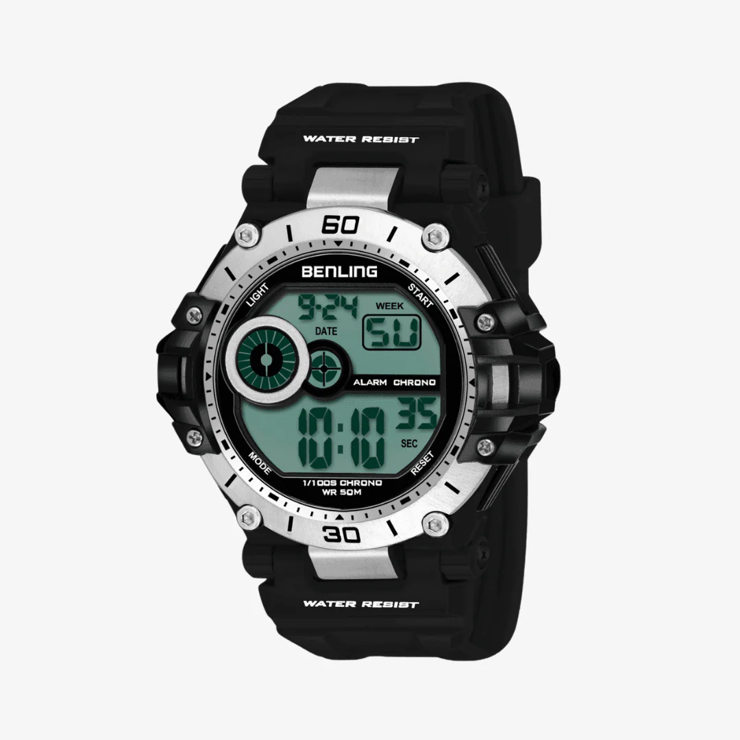 Benling Men's Black Dial Digital Sports Watch BL - 6056