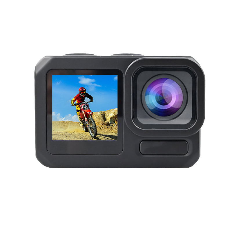 8K@15fps 6K@30fps wifi action camera with 6-Axis gyro anti-shake 10M full-body waterproof, dual display