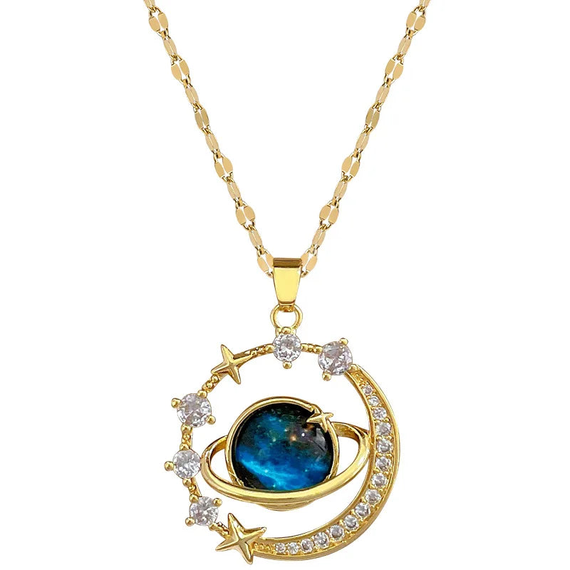 Starry Sky Planet Necklace