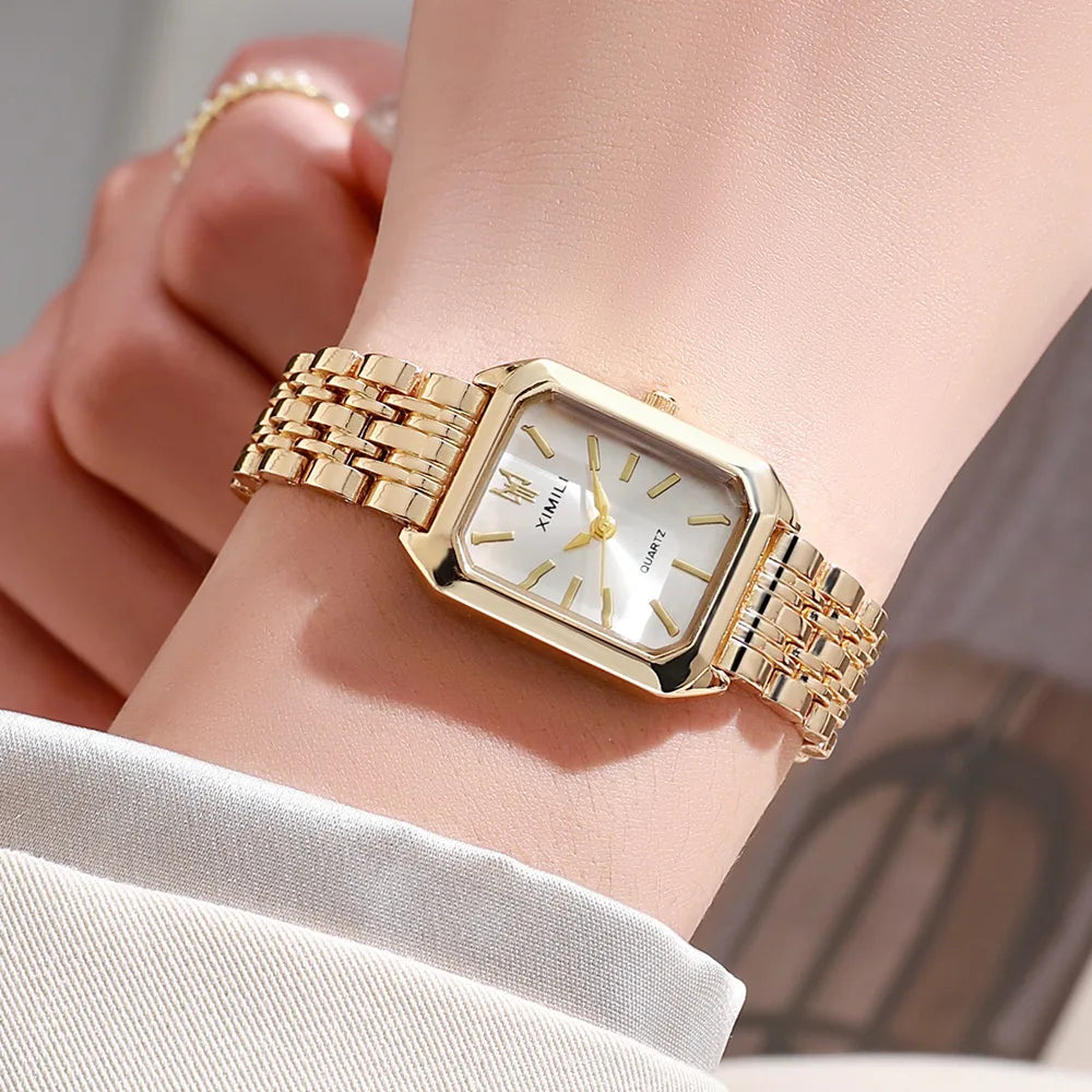 Elegant Quartz Square Watch