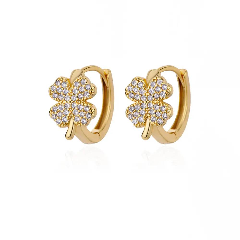 Clover Hoop Earrings