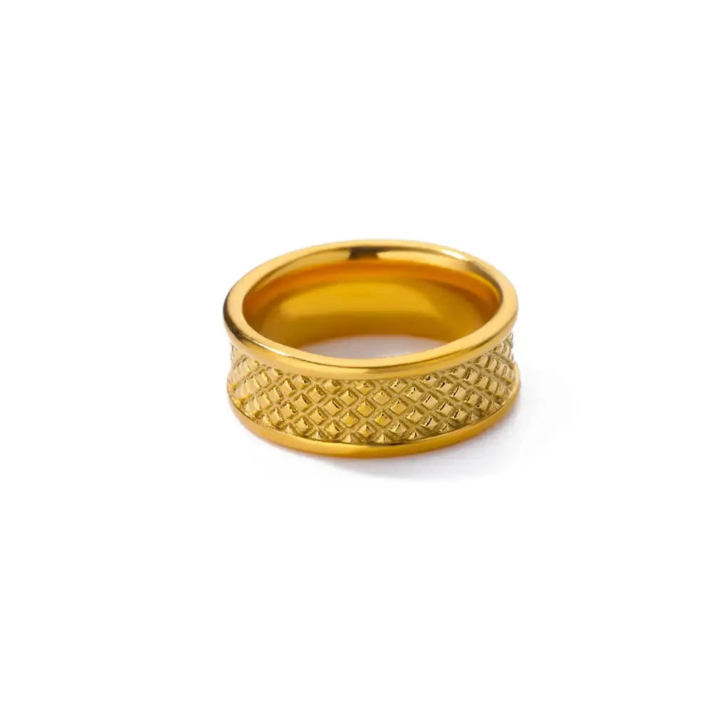 Frosted Gold Ring