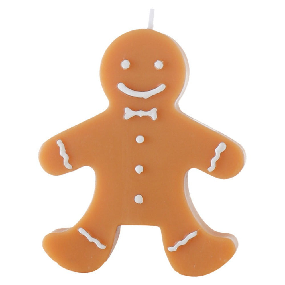 Gingerbread Man Scented Candle - Festive Holiday Design & Aroma