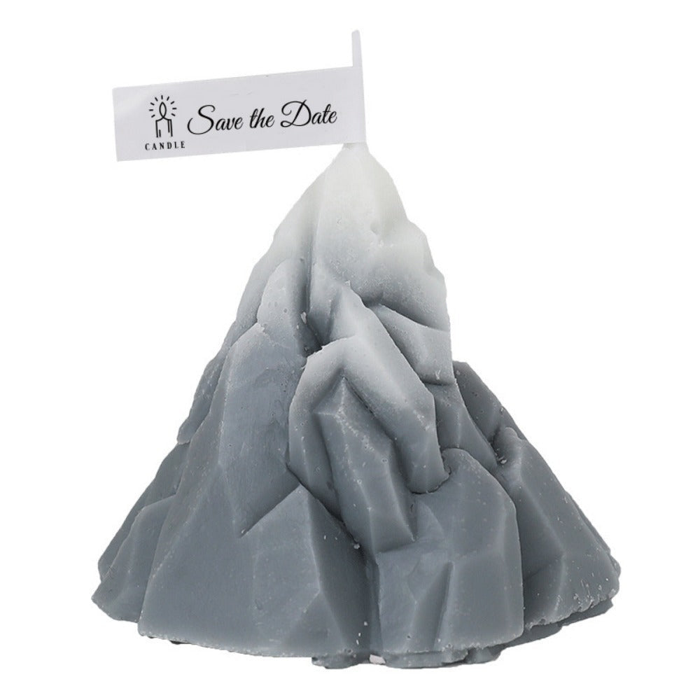 Iceberg Scented Candle Sculpture - Handmade Wax Decor