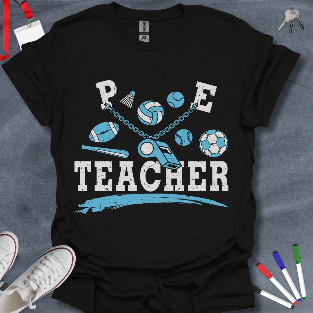 PE Teacher Sports Icons T-Shirt