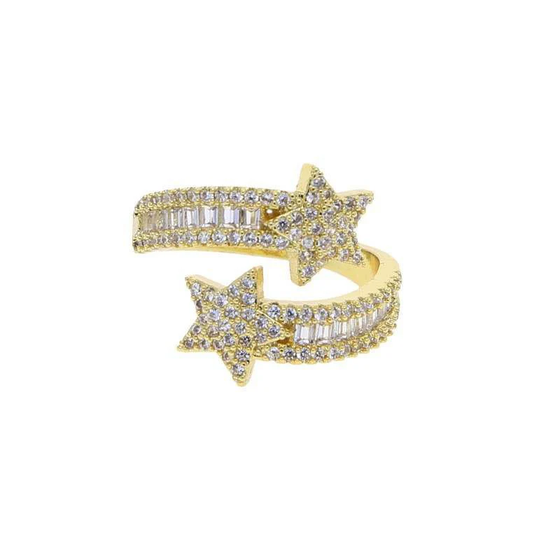 Baguette Star Ring