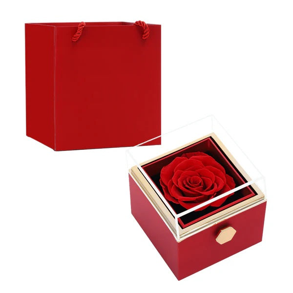 ROTATING ETERNAL ROSE GIFT BOX