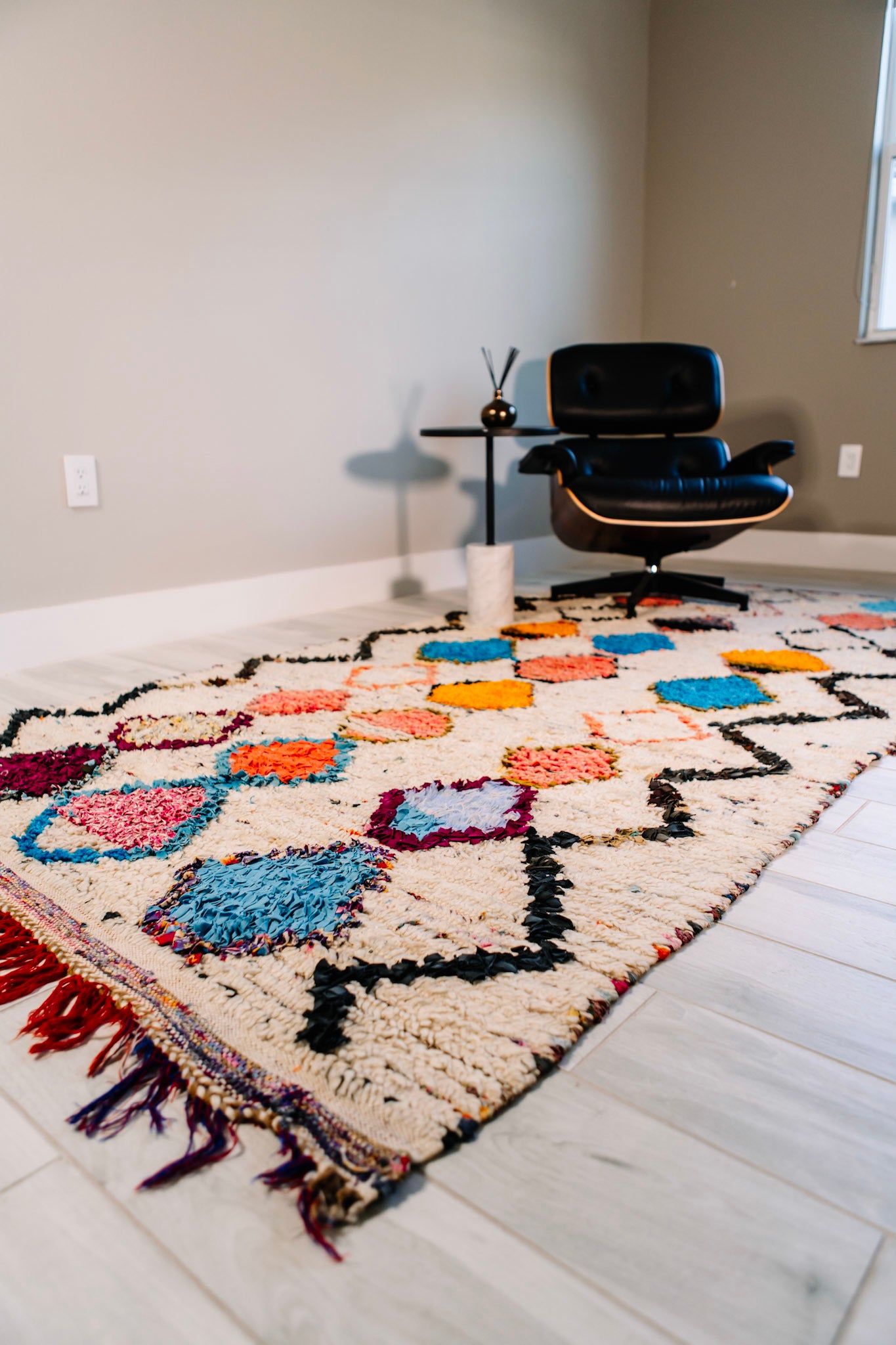 Chances Are Vintage Moroccan Rug 4'9"x9'3" (Wool)