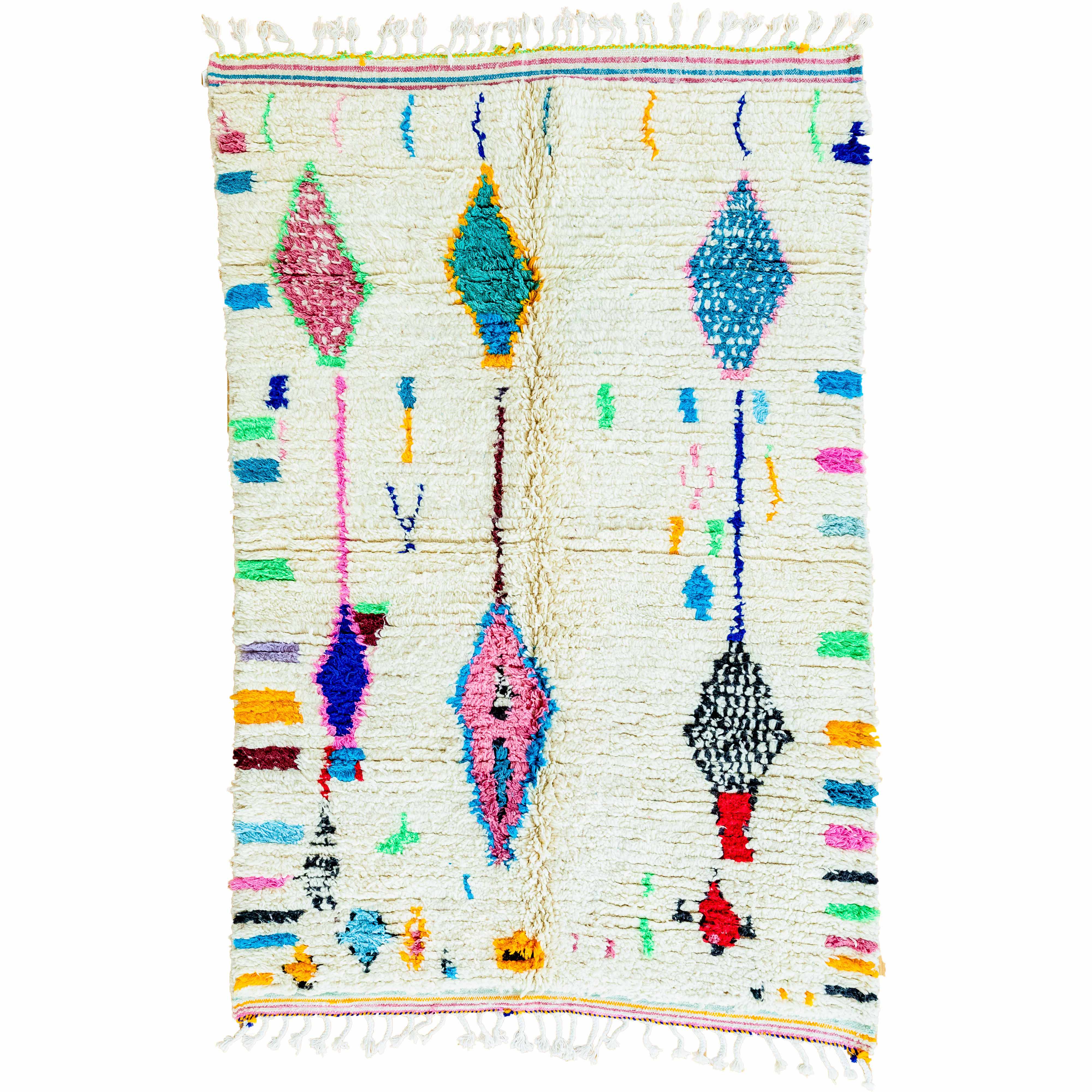 Galaxy Guardians Vintage Moroccan Rug 5'3"x8'6" (Wool)