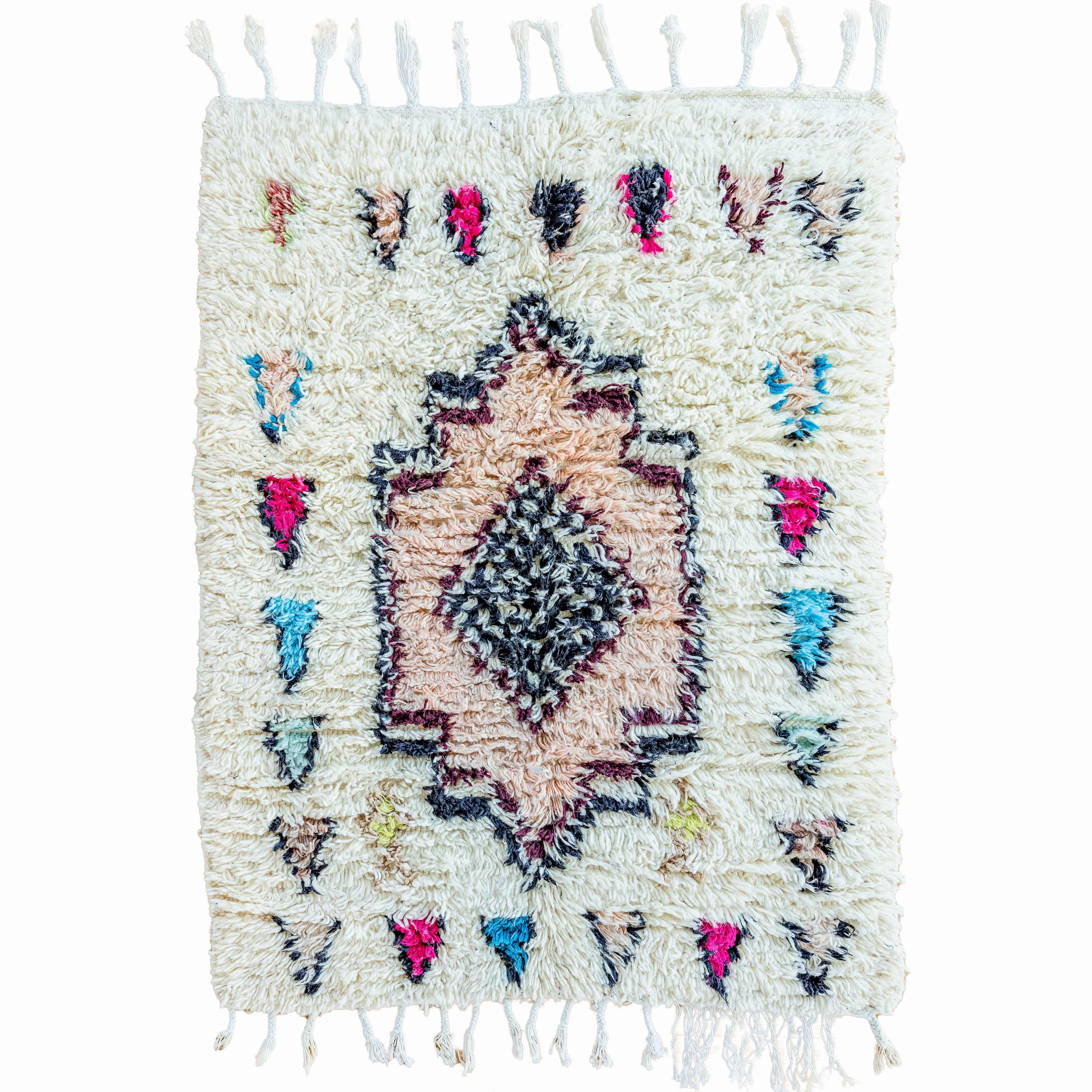 Gattaca Vintage Moroccan Rug 3'7"x4'11" (Wool)