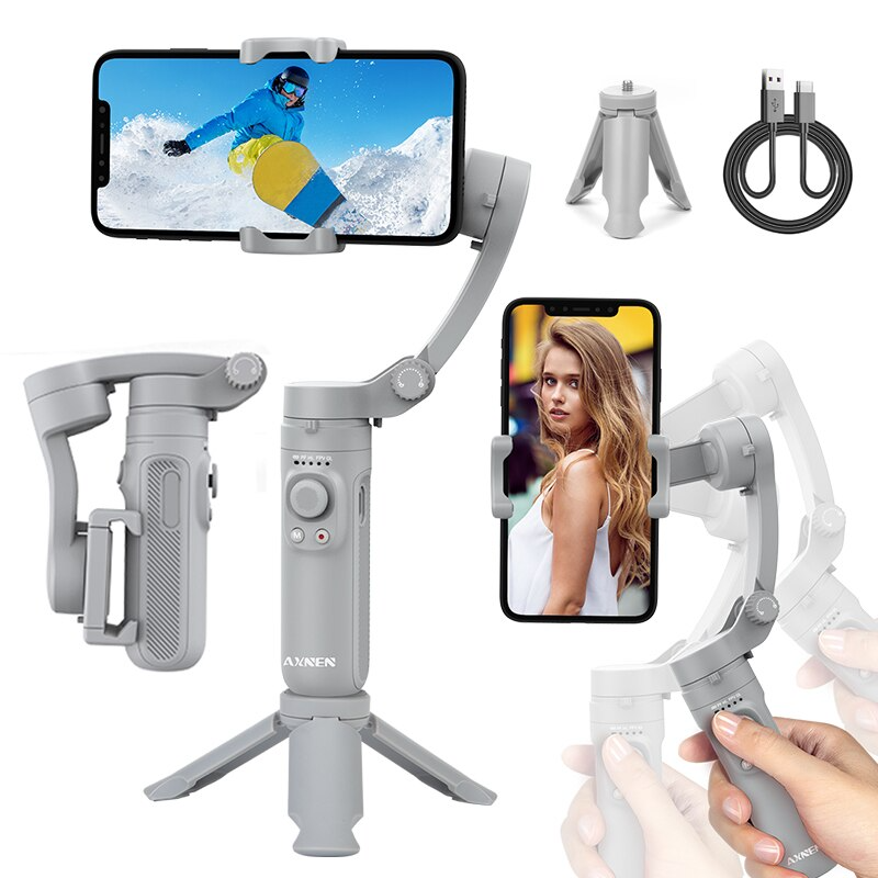 HQ3 3-Axis Foldable Gimbal Stabilizer - Professional Video and Photo Gear