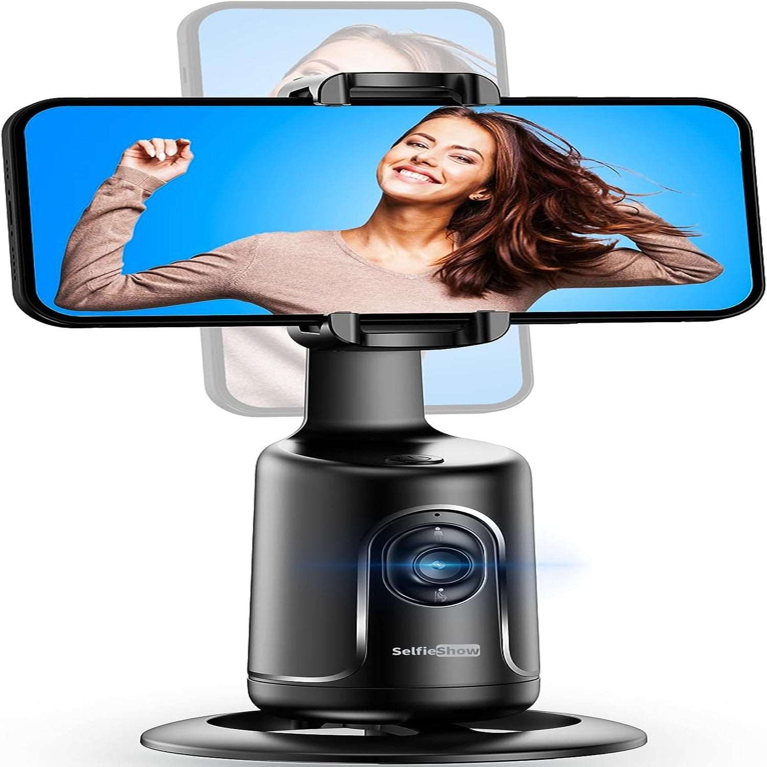 Auto Tracking Phone Holder - 360 Rotation Smart Selfie Stick/ Gimbal Stabilizer (2023 Edition)