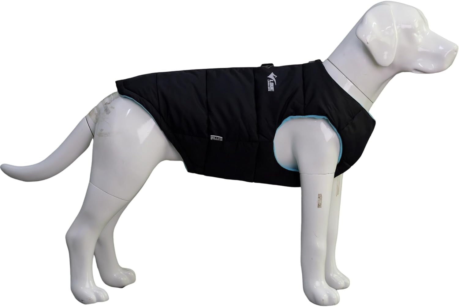 Dog Winter Jacket, Waterproof Windproof Dog Winter Vest Super Warm Polar Fleece Dog Winter Clothes with Smooth Zipper Closure for Small Medium Large Dogs Black XL