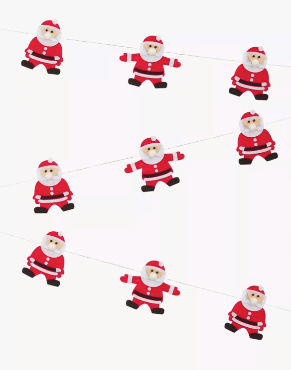 John Lewis 9 LED Felt Santa Lights