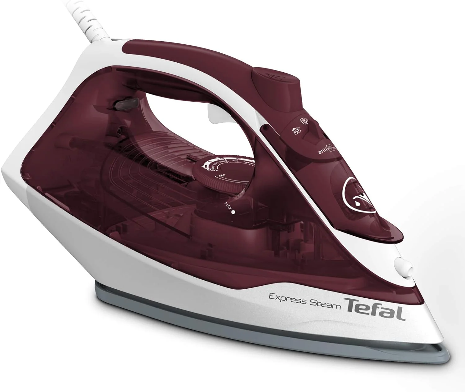 Tefal Express Steam FV2869 Steam Iron - White & Red