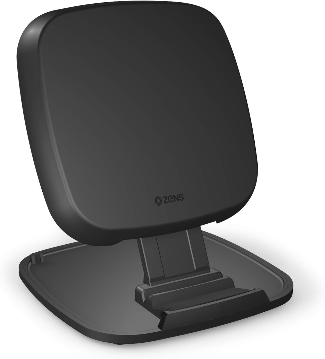 ZENS Qi-certified Fast Wireless Charger Pad/Stand 10W Black, Convertible Design, Supports Fast Wireless Charging with up to 10 Watts - Works with all Phones with Wireless Charging