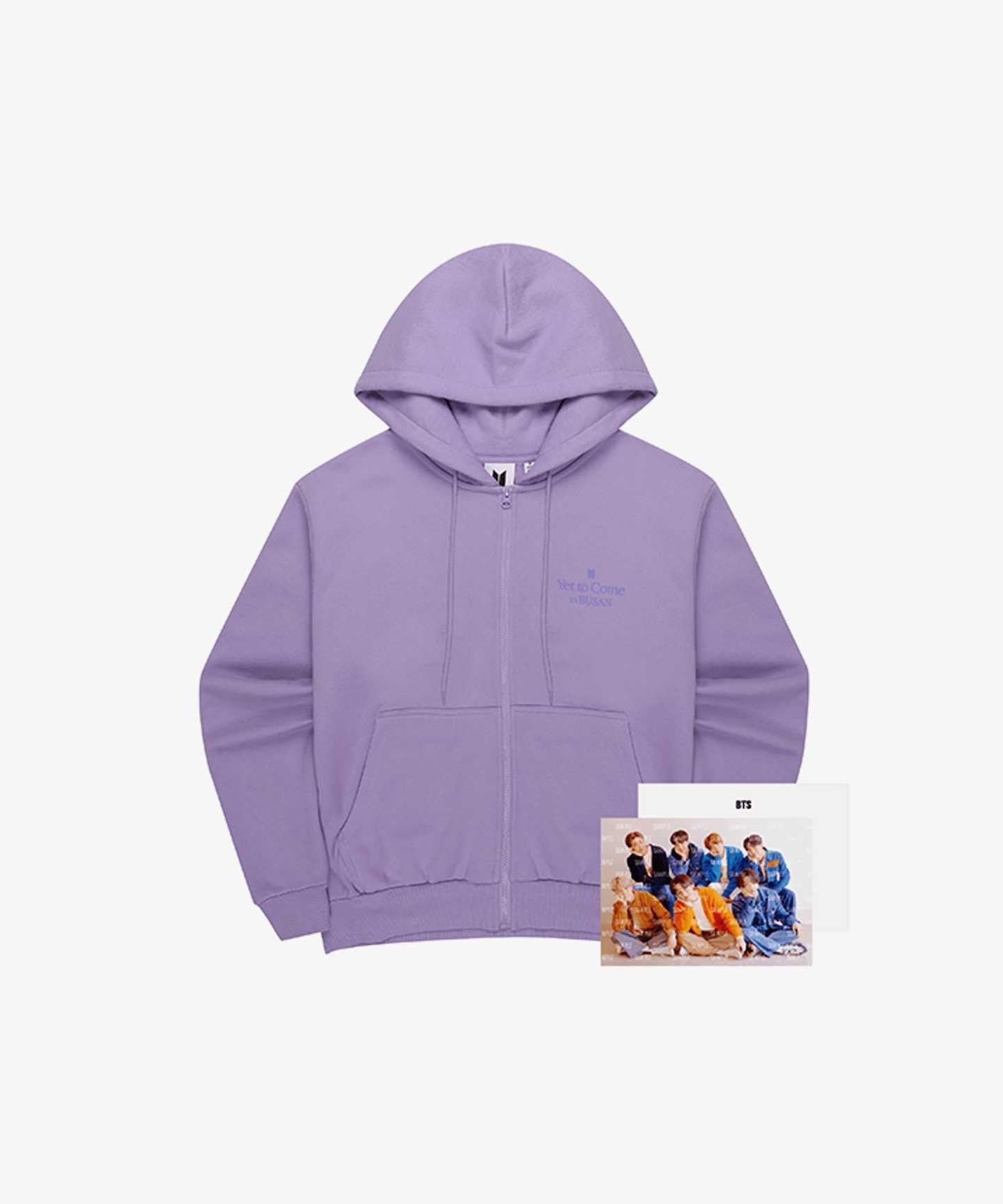 Yet To Come in Busan Zip Up Hoodie (Lavender)