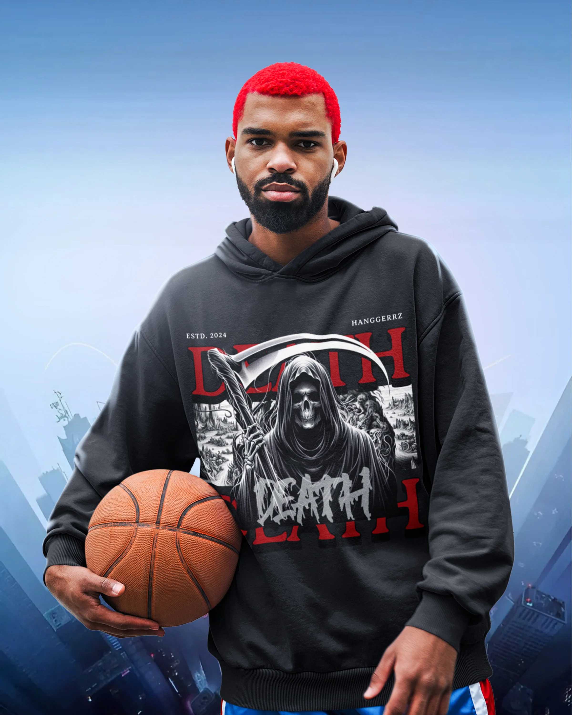 Death Heavyweight Hidden Pocket Fleece Hoodie