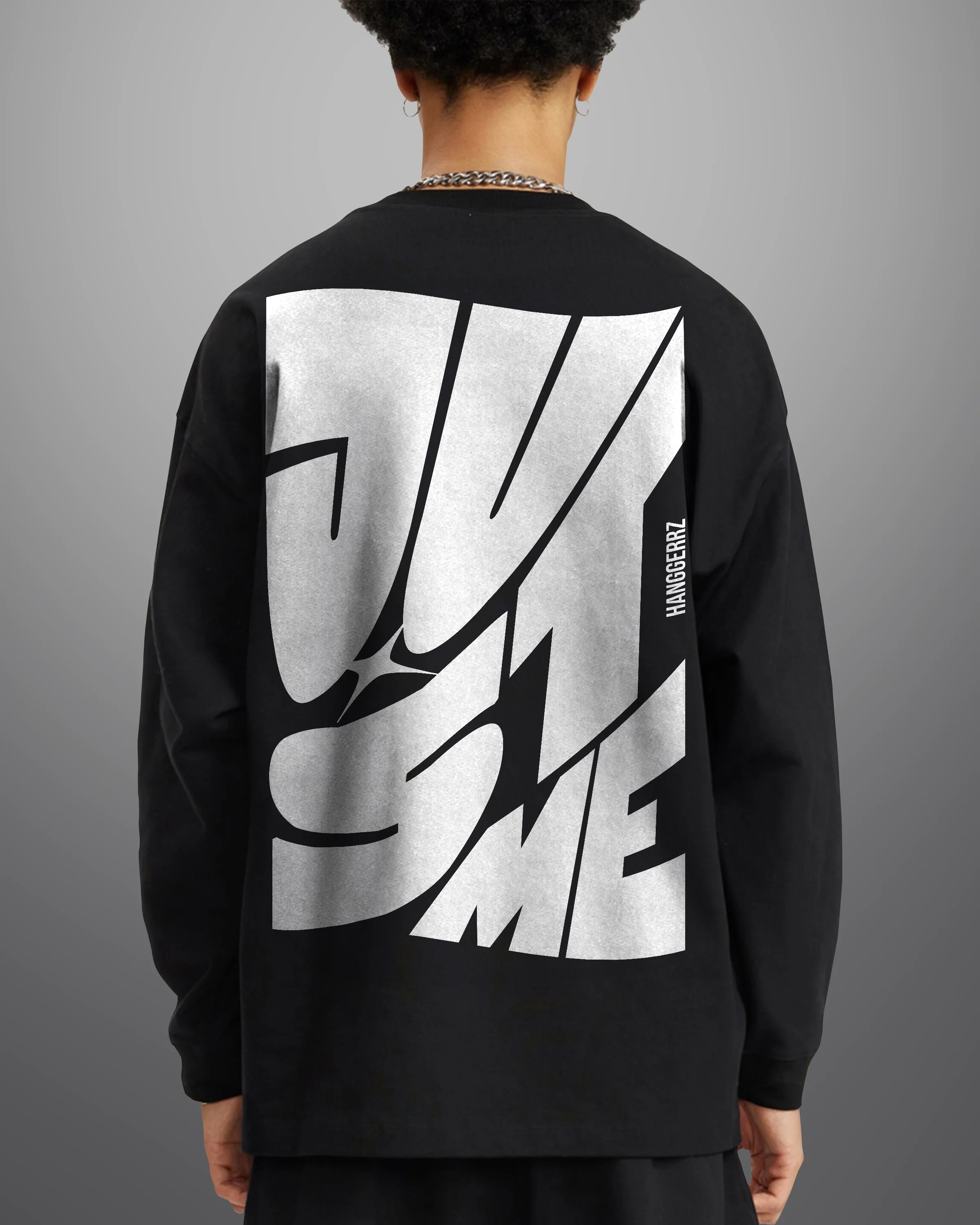 Just Me Streetwear FOG Cotton Long Sleeve Tee