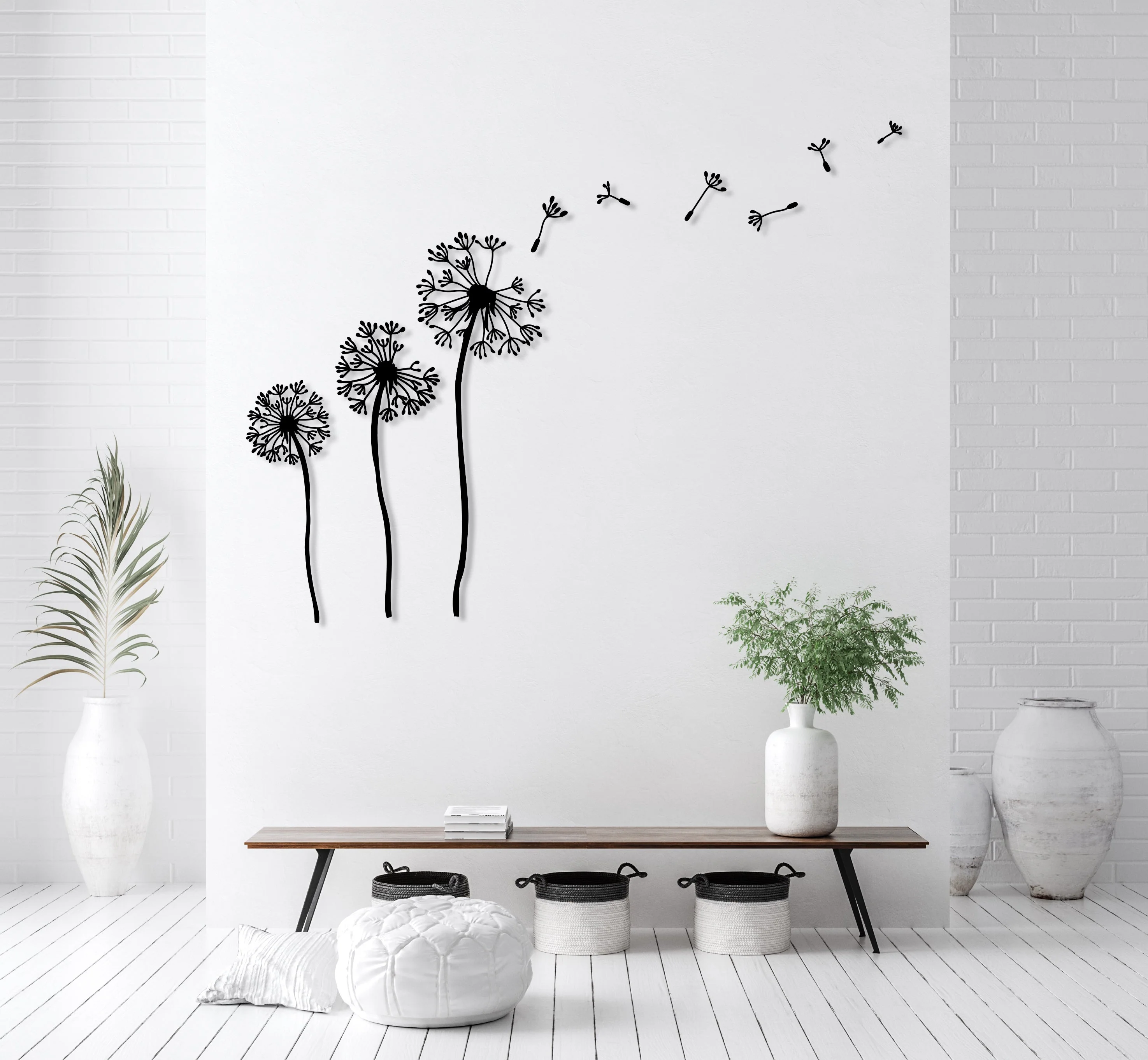 Dandelion Metal Wall Art