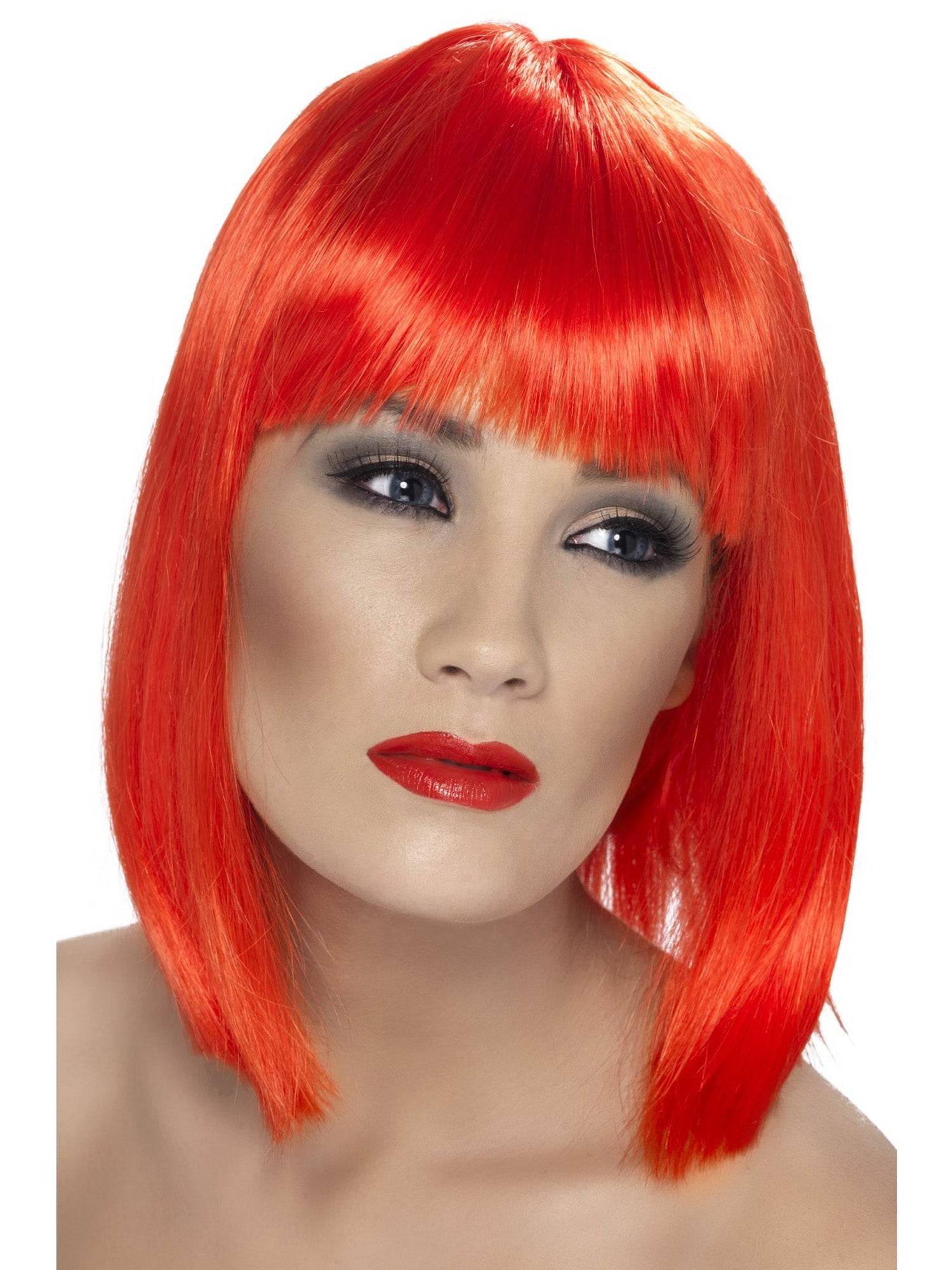Glam Wig Neon Red