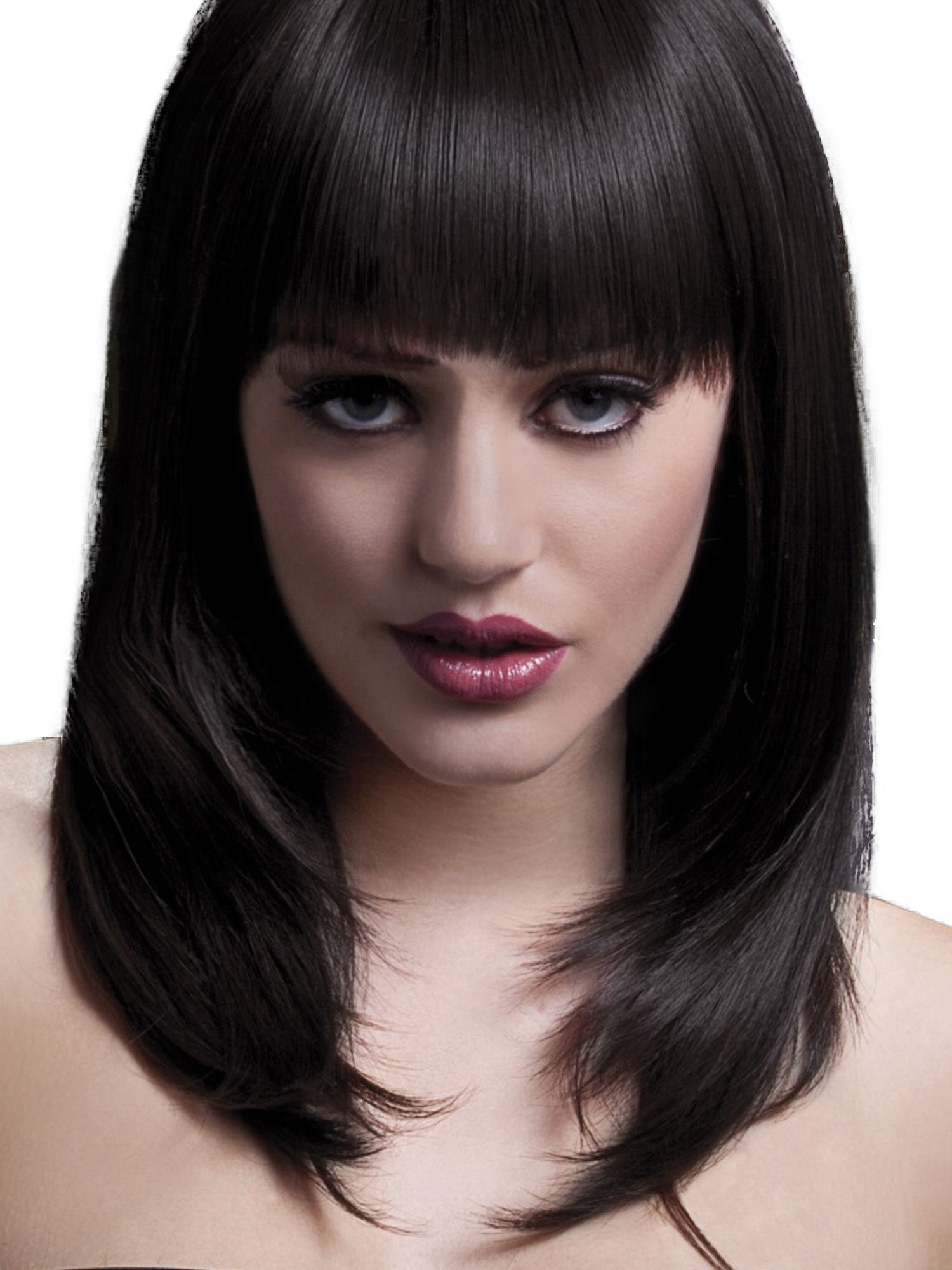 Tanja Feathered Cut With Fringe Brown