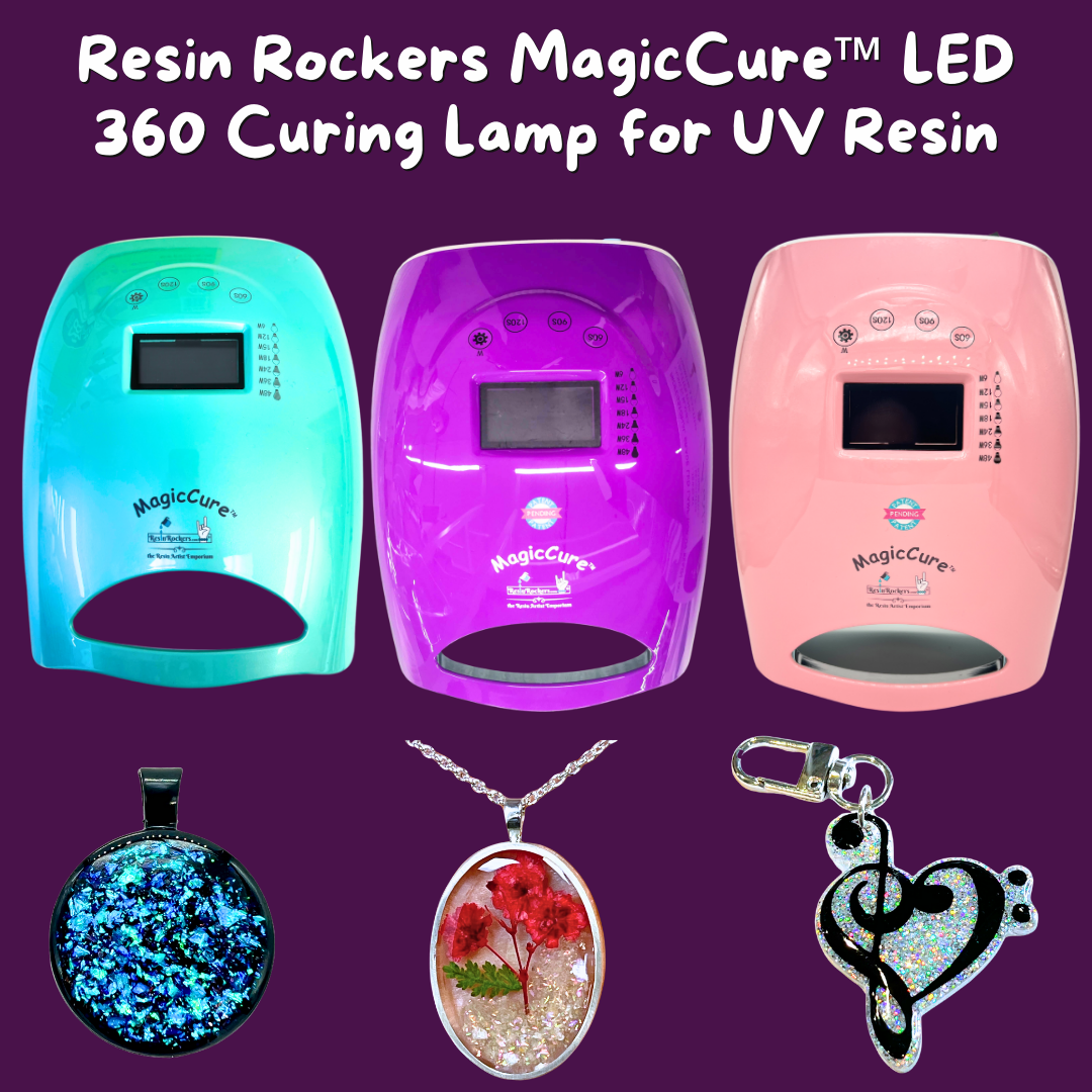 Resin Rockers MagicCure™️ LED 360 Curing Lamp for UV Resin - Multiple Colors Available!