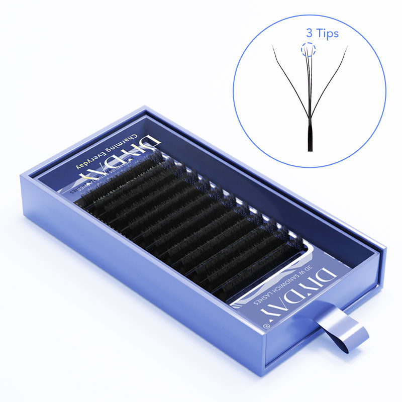 DIYDAY New 3D W Shape Eyelash Extensios