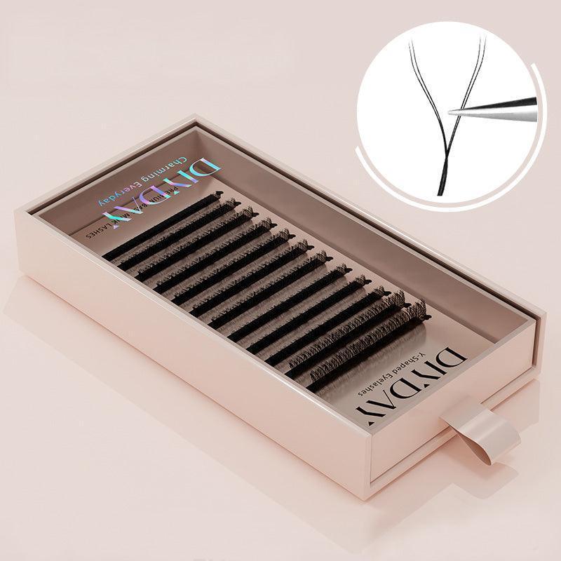 DIYDAY YY 0.07mm Black/Brown Lashes Shape Eyelash Extensions