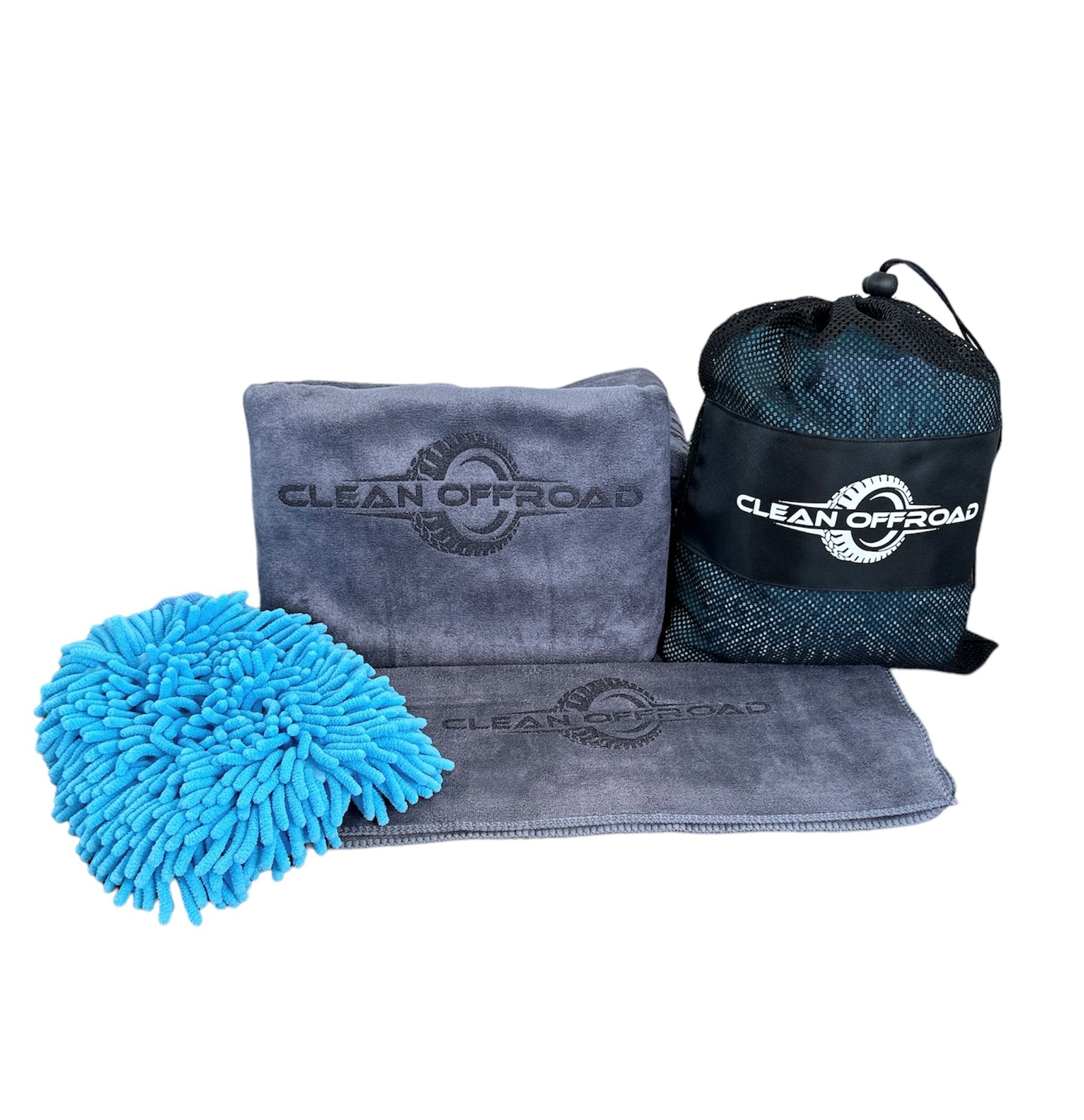 Microfibre Wash Mitt and Towel Combo