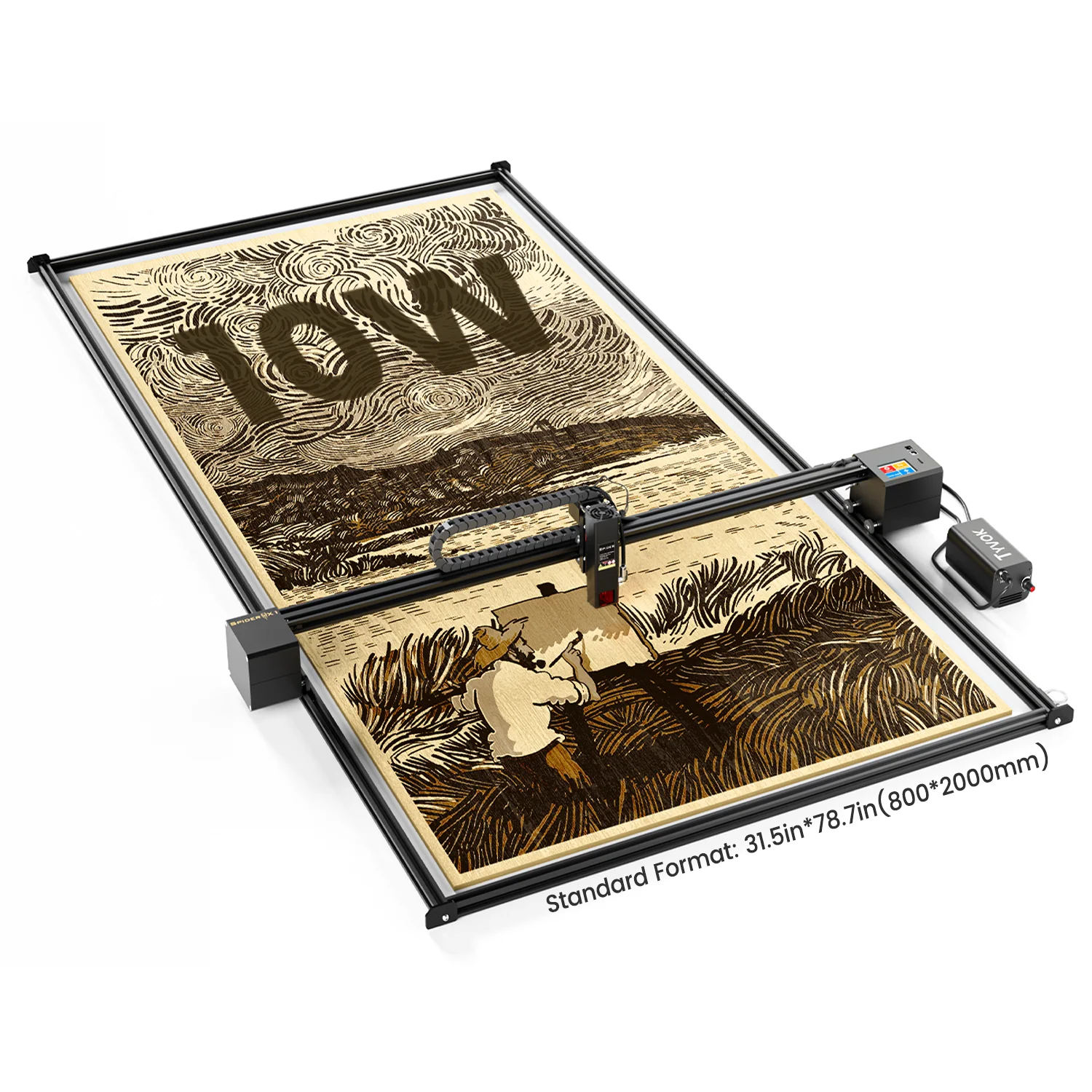 Tyvok Spider X1S Large-Format Laser Engraver & Cutter