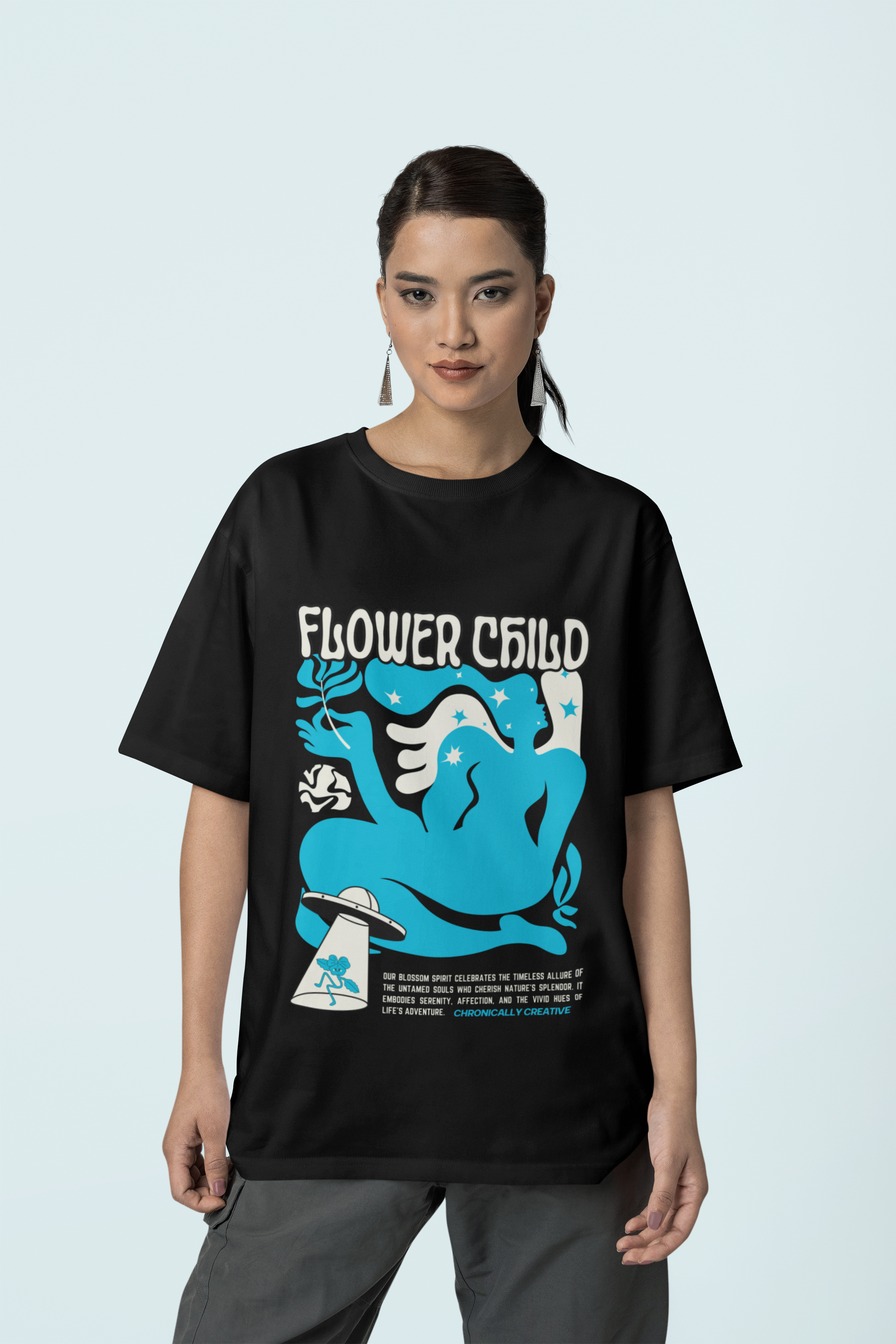 Flower Child Tee | Cannabis Culture T-Shirt | Retro Boho Vibes