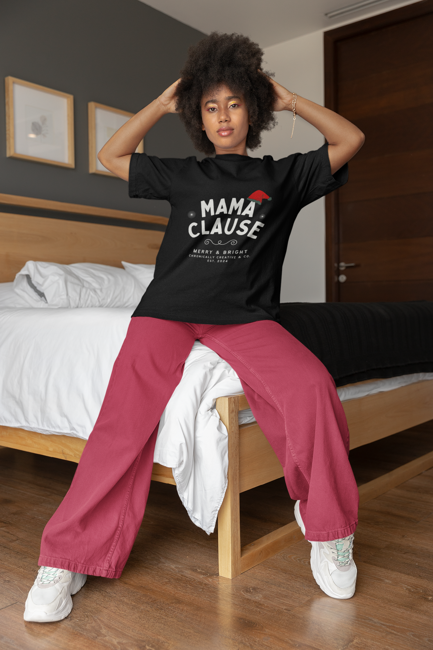 Mama Clause T-Shirt – Merry & Bright Style by Chronically Creative & Co.