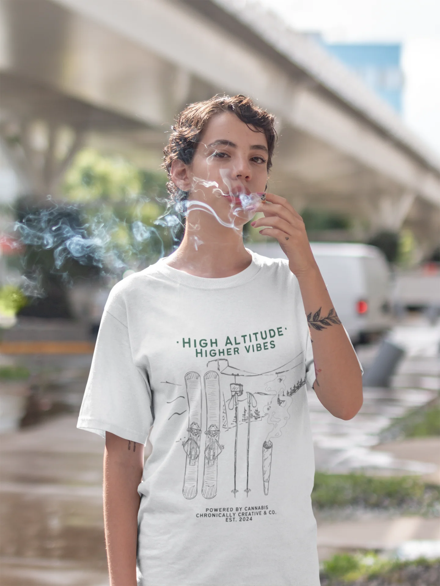 High Altitude, Higher Vibes T-Shirt – Elevated Style by Chronically Creative & Co.