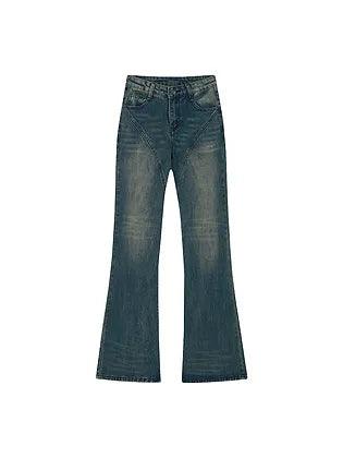 Women's Dark Blue Flared Denim Jeans