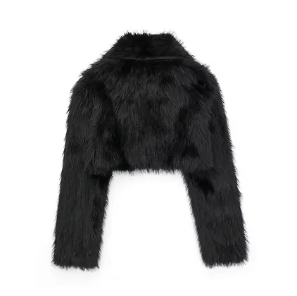 Zara Cropped Fur Coat